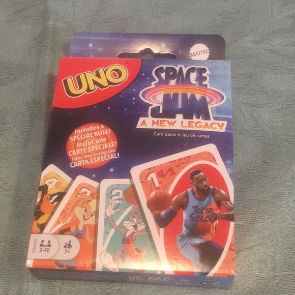 Labron James Space Jam UNO Card Game Looney Tunes NEW Factory sealed FUN RARE - Picture 4 of 6